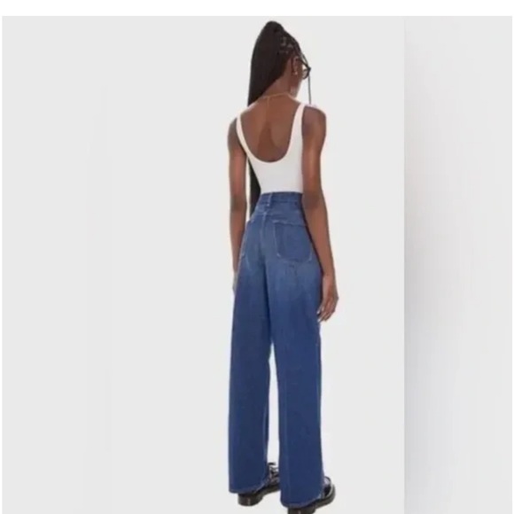 Mother The Pinch Sneak Super High Waist Wide Leg Jeans - Picture 3 of 12
